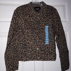 NWT Size LARGE Nine West Cheetah Jacket